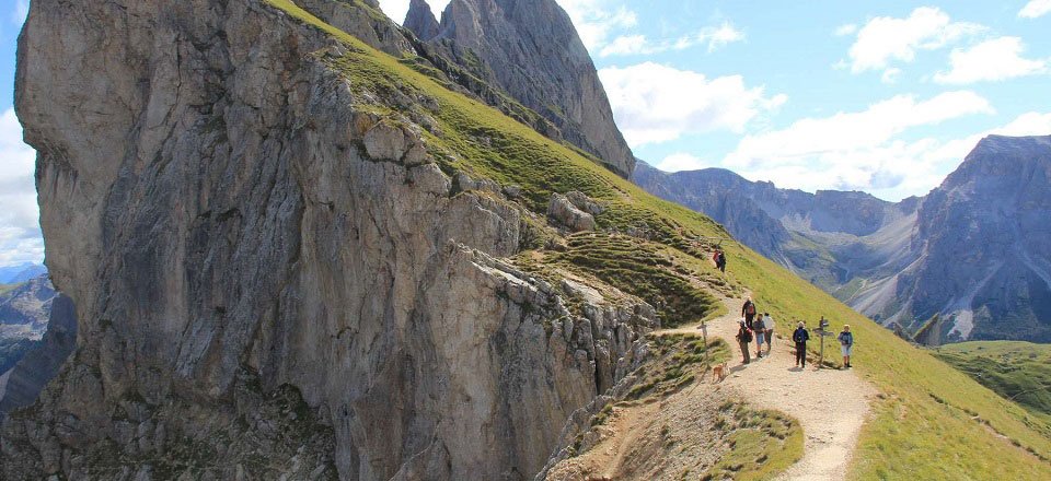 passo sella wandelen val gardena dolomieten