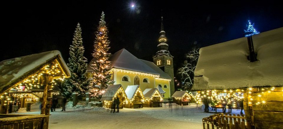 kranjska gora slovenie wintersport kerstmarkt