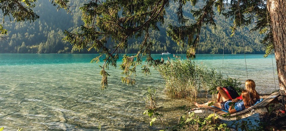 relaxen ontspannen weissensee karinthie oostenrijk tourismus weissensee